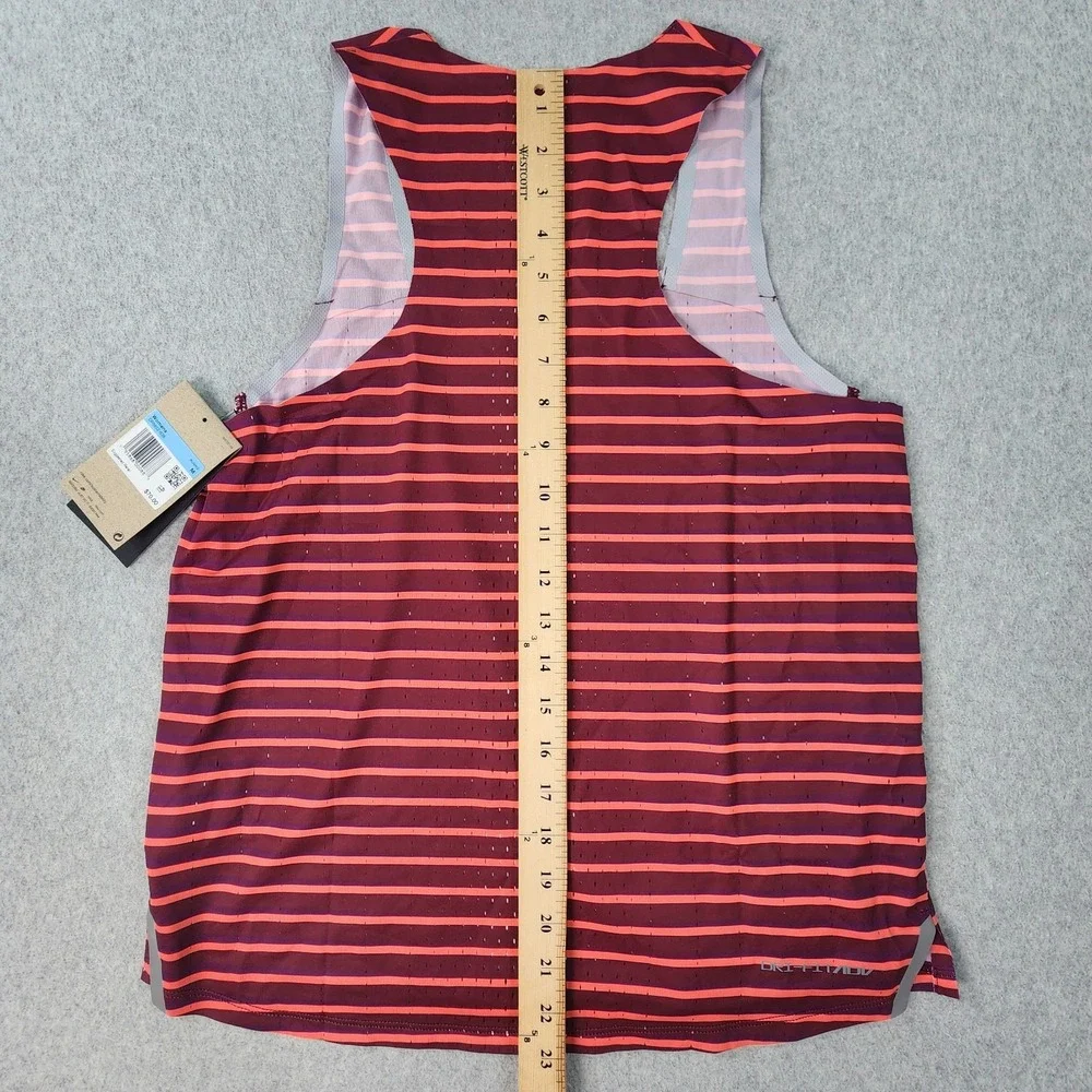 Nike DriFit ADV Aeroswift Slim Fit Running Singlet Womens‎ Medium Beetroot Red